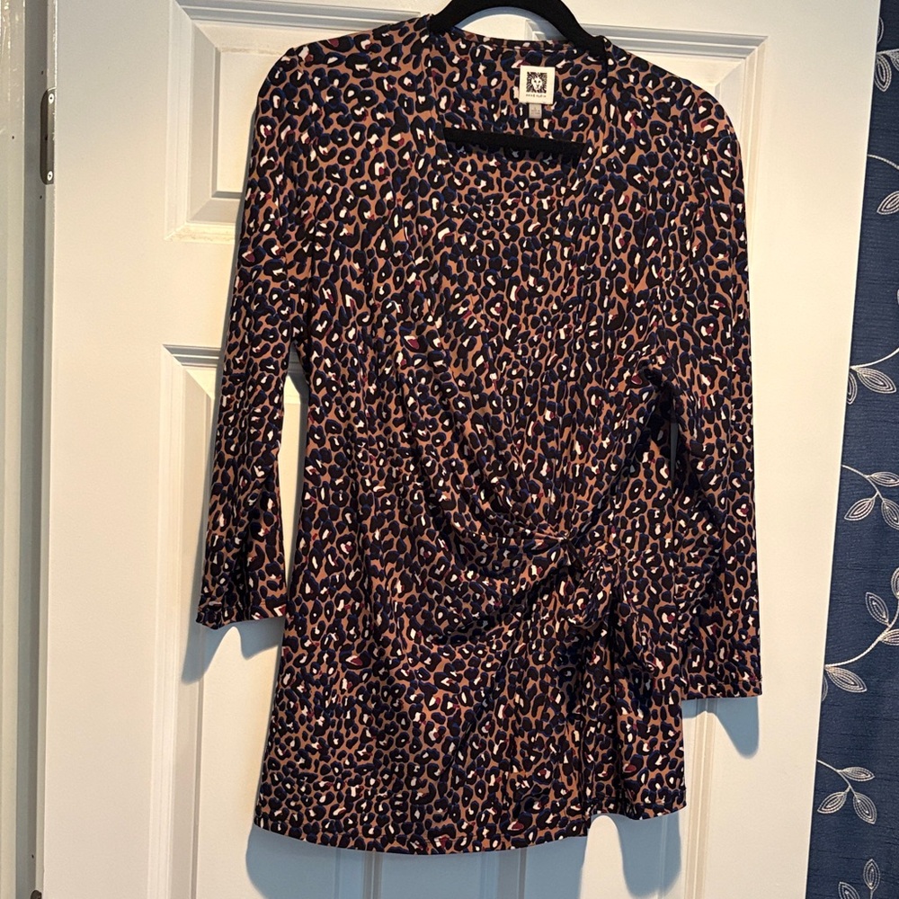 Anne Klein Multicolor Animal Print Top